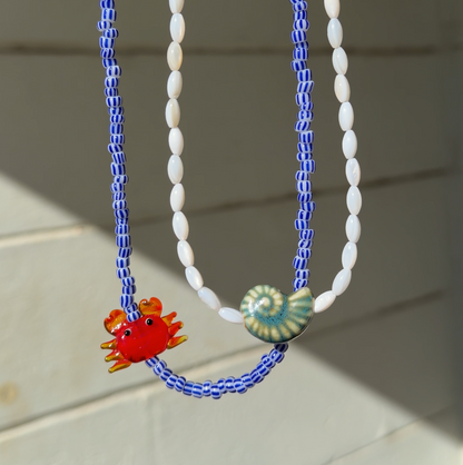 BLUE SHELL CHOKER