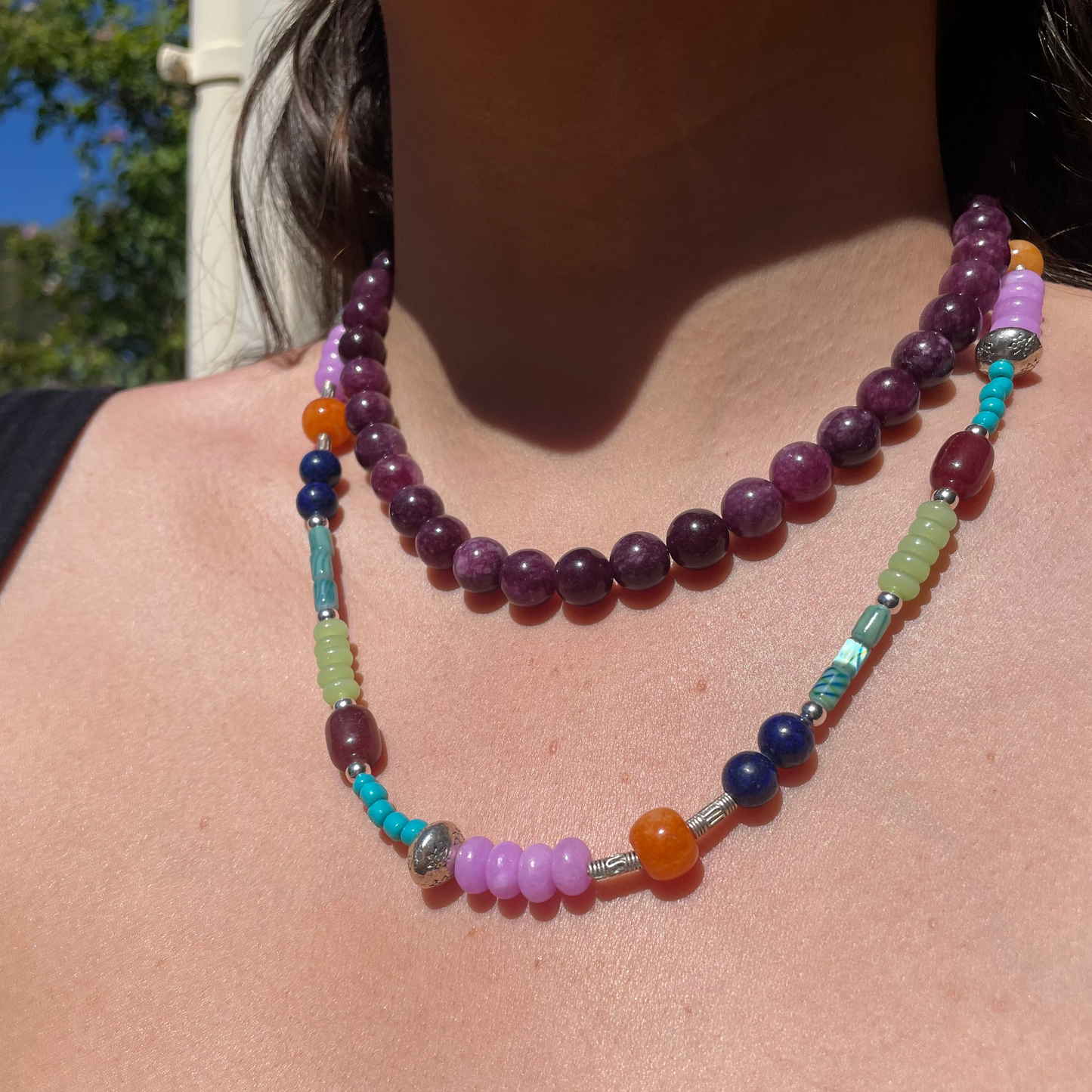 POSIE NECKLACE - PURPLE RUBY