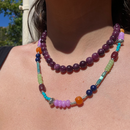 POSIE NECKLACE - PURPLE RUBY