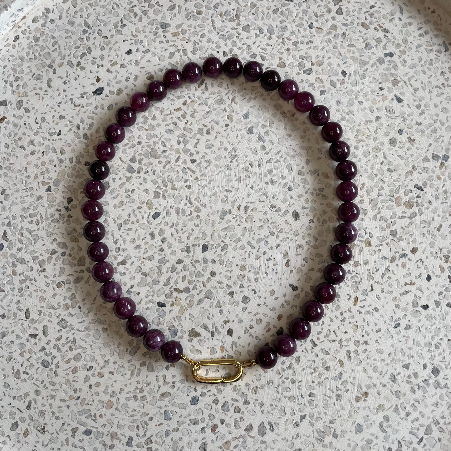 POSIE NECKLACE - PURPLE RUBY